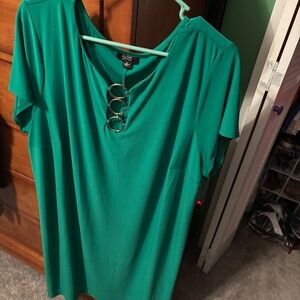 Women’s MSK Green Dress 2X